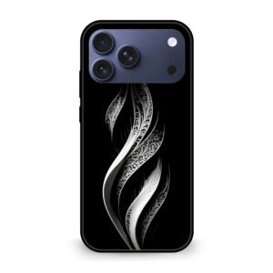 Silver Pattern mobile cover iPhone 17 Pro Max