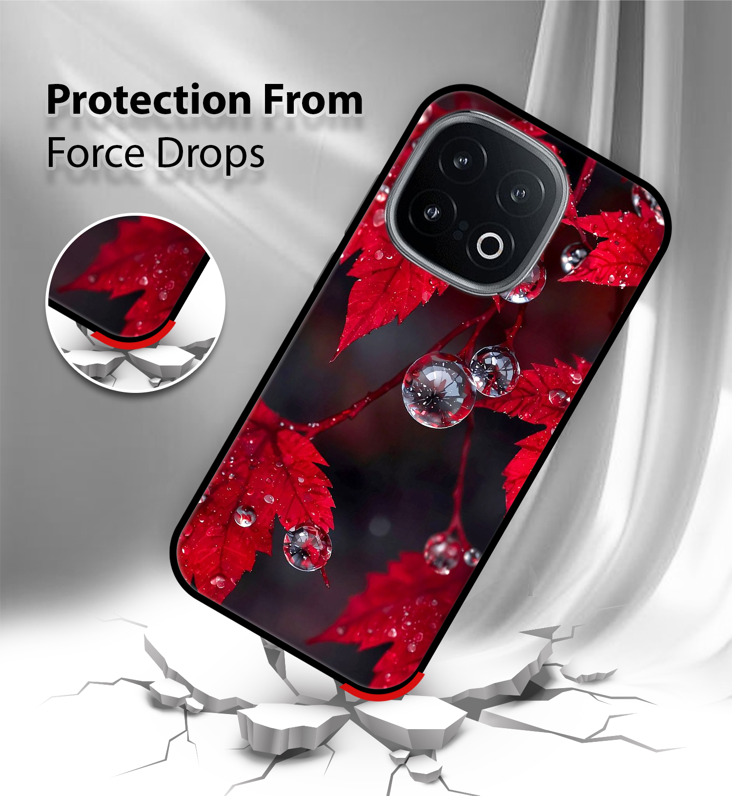 Premium Autumn Red Maple Leaf iQOO 13 - Image 2