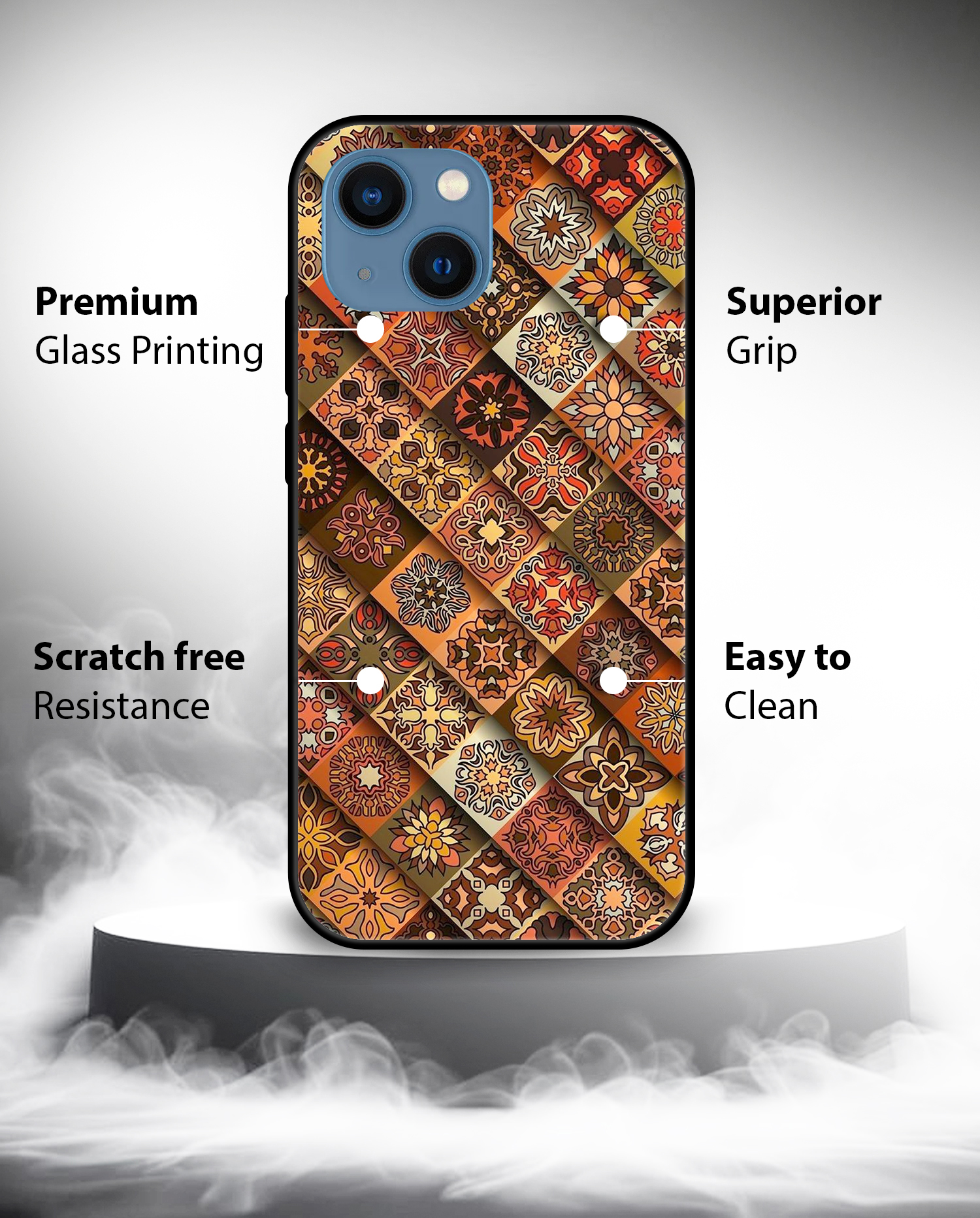 Premium Geometric Tile Pattern iPhone 13 - Image 3